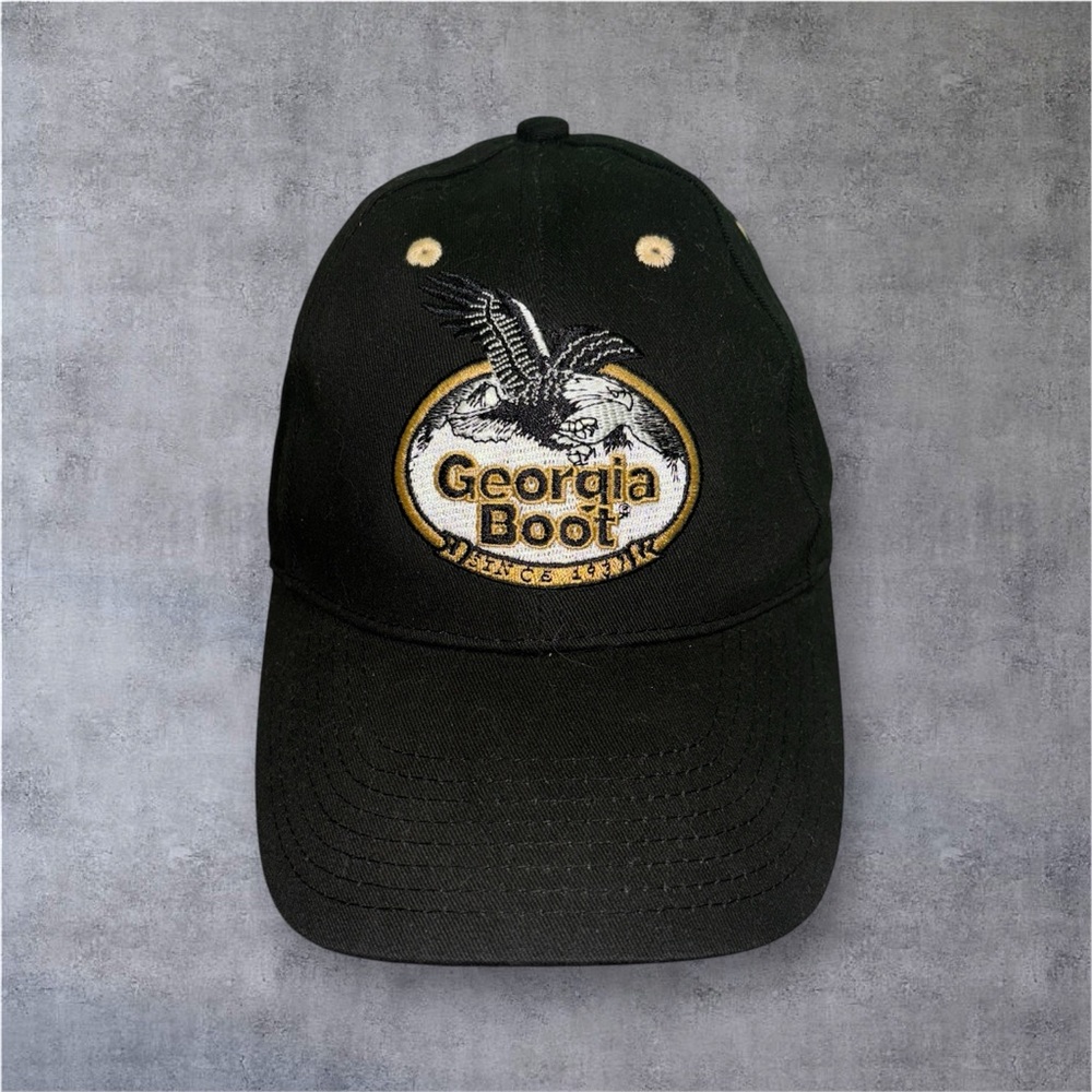 Georgia Boot Since 1937 Hat / Cap Adjustable Black GR42 NWOT